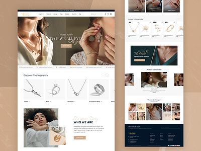 Jewelry Website branding business design ecommerce fashion graphic design home page jewelry jewelry website landing page luxury luxury website shopping ui ux design website website design website ui design