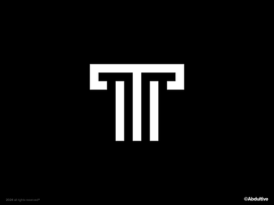 monogram letter T logo exploration .003 brand branding design digital geometric graphic design icon letter t logo marks minimal modern logo monochrome monogram negative space