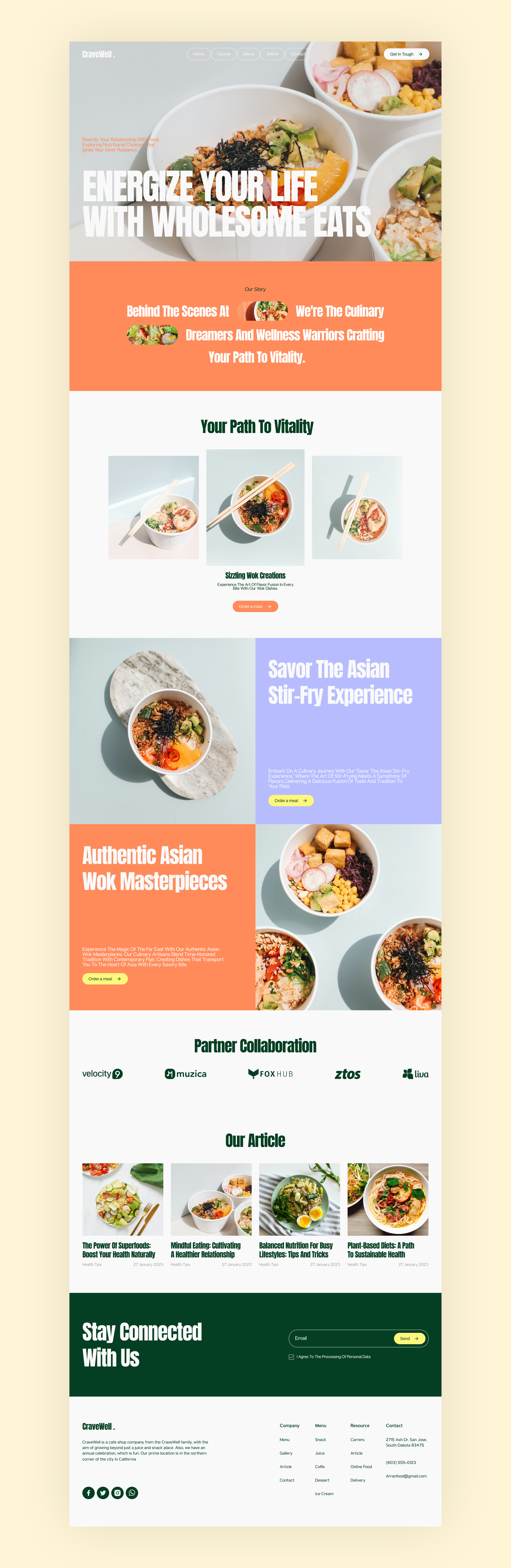 Example of UI/UX Web Design In Figma