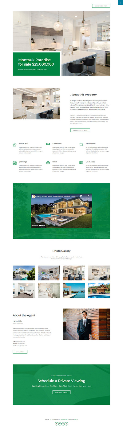 Estate - Landing Page design elementor landingpage ui webdesign website wordpress