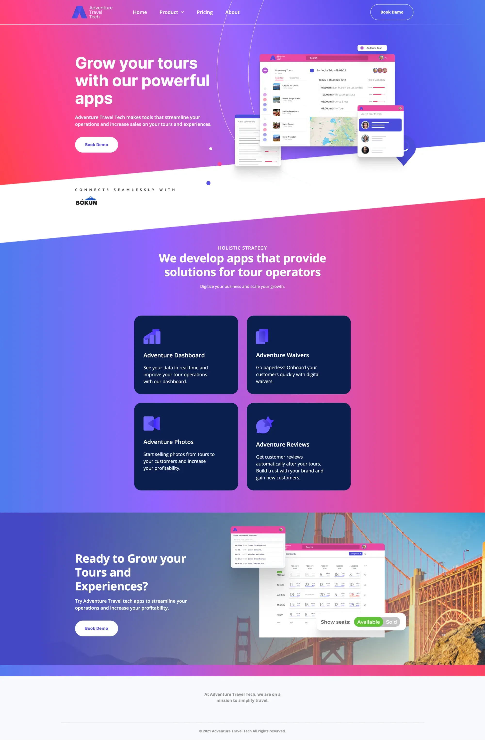 Adventure Travel Case Study adventure agency blue branding copywriting destination development iceland icons logo magenta northern lights purple reviews startup tourism travel web design website
