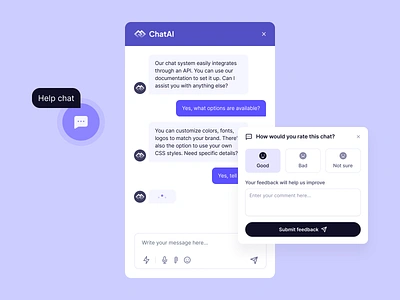 AI-Powered Chatbot Design ai chatbot ai design app app design business chat design chatbot chatbot design component design design mobile app product product design saas software ui uidesign uiuxdesign ux uxdesign