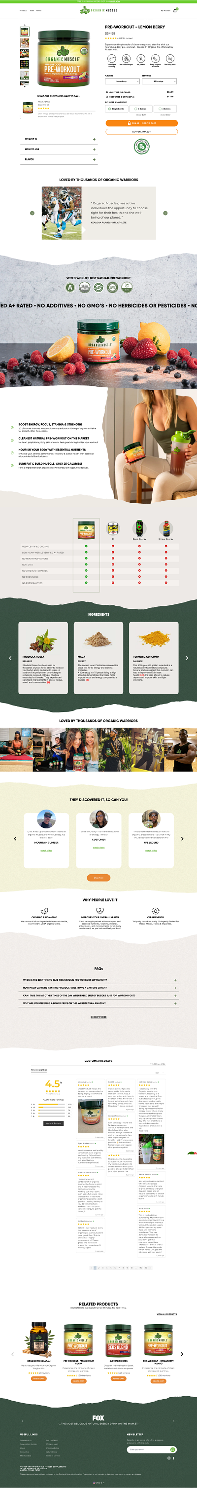 Organic Muscle Case Study add to cart branding copywriting cro ecommerce food green healthy ingredients non gmo organic protein reviews shopify startup suplements vegan website development