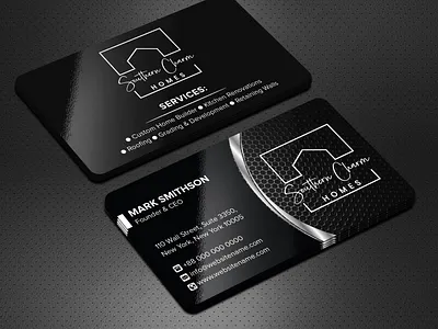 Black business card design black business card black card business card business card design business cards business name card card corporate card design illustration professional business card