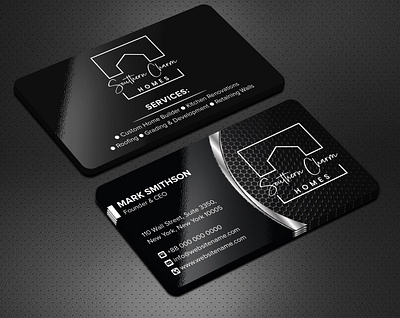 Black business card design black business card black card business card business card design business cards business name card card corporate card design illustration professional business card