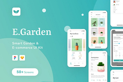 EGarden - SmartGarden Management App app design e commerce garden garden app garden manage kit management mobile sketch smart smart garden ui kit ui ux