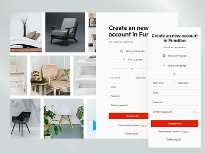 Contact form — Furniture website booking booking form contact form contact us creative design form furnitures get in touch minimal product design sign up split screen ui ux website