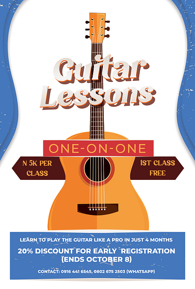 Guitar Lesson Flyer