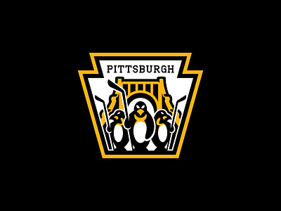 Pittsburgh Penguins branding crest hockey hockey logo illustration logo logo design penguin penguins pittsburgh pittsburgh penguins rebrand redesign sport branding sports identity sports logo vector