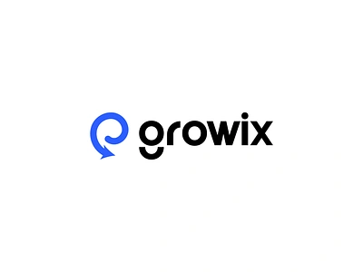 Growix - Logo design arrow bluetelecast brand identity brand mark branding creative logo data design graphic design gro logo growix identity logo logo design minimal logo minimalist modern logo nft saas visual identity