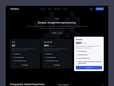 Pricing Page block dark theme design kit design system figma page price pricing sections template ui ui kit web design