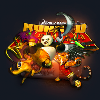 Kung Fu Panda Case betting cases casino csgo design gambling illustration kung fu panda logo opencase ui