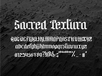 Sacred Textura blackletter branding calligraphy contemporary design font fontstruct graphic design lettering logo logocore medieval personal poster traditional typeface typography vector