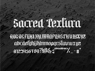 Sacred Textura blackletter branding calligraphy contemporary design font fontstruct graphic design lettering logo logocore medieval personal poster traditional typeface typography vector