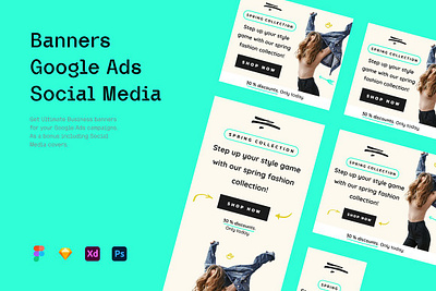Business Fashion Banners - vol.12 ads template affiliate marketing customer acquisition digital advertising ecommerce email marketing influencer marketing internet marketing lead generation online shopping product advertising social media marketing website promotion