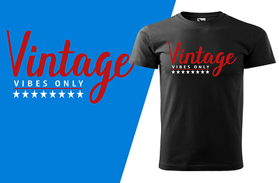 Vintage Vibes Only.T-shirt design. branding graphic design logo motion graphics t shirt design vintage