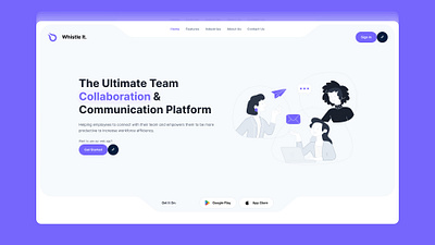 Landing Page Design agency animation app branding collaboration design finance graphic design illustration landing page design logo maping minimalistic design prototype saas typography ui ux web web app