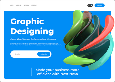 Landing Page Design "UI" branding design figma graphic design illustration landing page landingpage logo ui ux design web