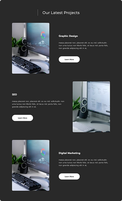 Sections Design Separate ( Latest Project ) branding design figma graphic design illustration landing page ui ux