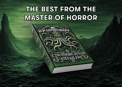 H.P. Lovecraft- Book Cover Idea book book cover croitoriu alexandru figma horror lovecraft photoshop web design