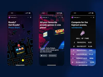 Advertisement ad advertisement app arcade design instagram mobile mobile app reel ui