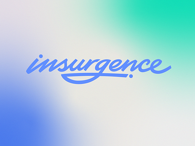 insurgence ai app authentic branding custom design flow innovative lettering logo logodesign logomaker logotype script space tech type wordmark