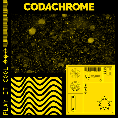 Play it Cool - Codachrome Album Cover branding codachrome design drum and bass graphic design jungle jungle music