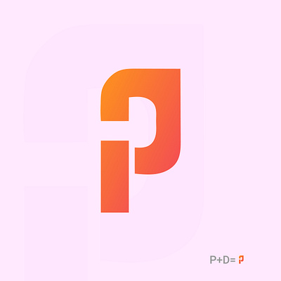 P+D Logo Concept Design branding graphic design logo