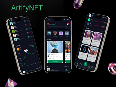 APP NFT graphic design ui