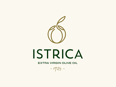 Istrica - Olive Oil Logo Design abstract brand identity letter letters logo logo design modern olive olive logo olive oil olive oil logo olives olives logo