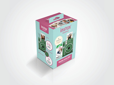 INSTAX MINI 40 Camera Packaging design fujifilm instax packaging