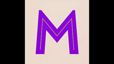 M - Letter motion animation green illustration majkol motion purple typo typography vector