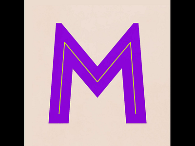 M - Letter motion animation green illustration majkol motion purple typo typography vector