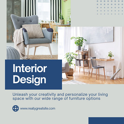 Grey and Blue Minimalist Interior Design Amazon Product Image 3d animation branding design graphic design illustration logo motion graphics ui vector