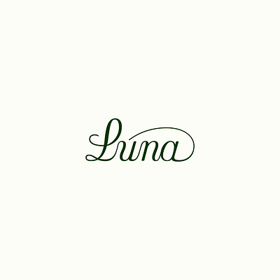 Luna Lettering graphic design illustration lettering logo script type design