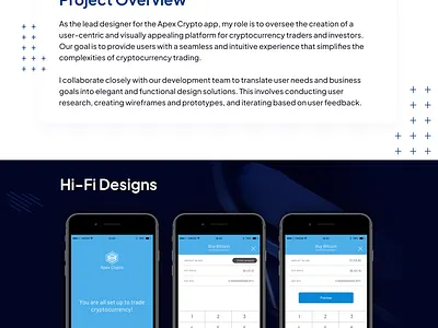 Apex Crypto POC crypto product design trading platform user research