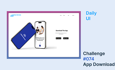 Daily UI Day 074, App download app branding design graphic design ui ux