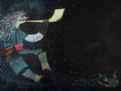 13. The Spirits. book illustration character character design children book illustration childrens book design gouache illustration
