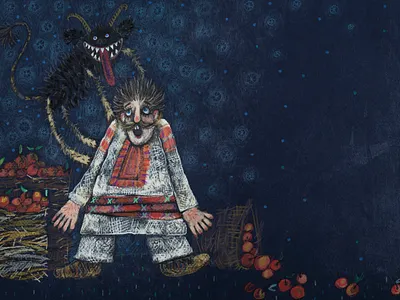 13. The Spirits. They are so close. book illustration character character design children book illustration childrens book design gouache illustration