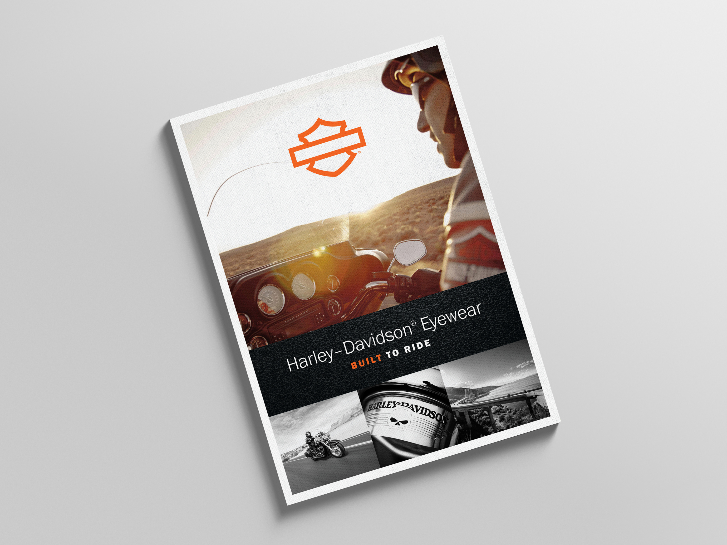 Harley-Davidson Eyewear Product Launch advertisement advertising branding campaign design harley davidson marketing collateral print product launch