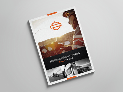 Harley-Davidson Eyewear Product Launch branding campaign design harley davidson marketing collateral print product launch