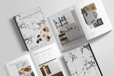 Worksurface collection brochure furniture brochure graphic design interior design interior design brochure kitchen