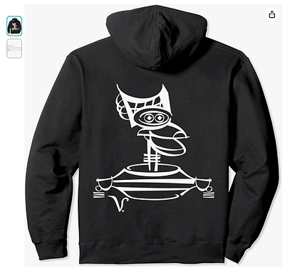 Crow Hoodie [on Amazon] crow graphic art illustration line drawing mst3k sci fi