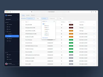 Data Table SaaS Dashboard cloud dashboard data table dropdown filter header heavy load profile sidebar sort tab table ui