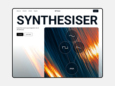 Tritone - UI Design app branding design graphic design hero section landing page typography ui uiux ux website