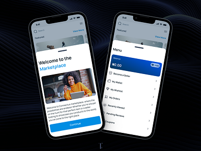 Onboarding Screens for Connectus Marketplace blue community coupon design fintech marketplace mobile modal onboarding presentation saas settings shots social media ui ui design ux ux design wallet web design