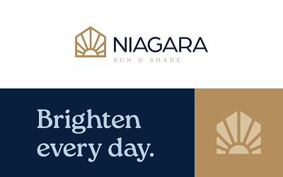 Niagara Sun & Shade Visual Identity branding graphic design logo