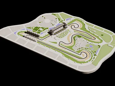 F1 track (Shanghai) - Apple Vision Pro 3d apple vision pro ar c4d cinema 4d f1 formula 1 future racing redshift render shanghai tracetrack vision pro vr xr