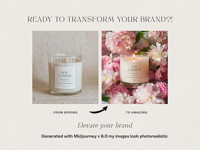 Generating Midjourney Images | Ai product Photography candle candle mockup product photography small business