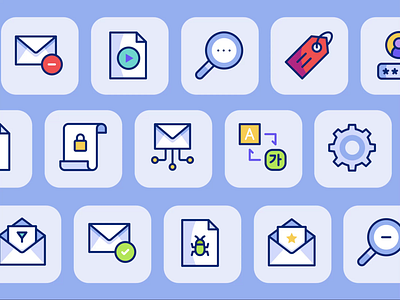 Animated Pack - Email 2danimation after effects animation icons iconsanimations lottie lottiefiles motion graphics